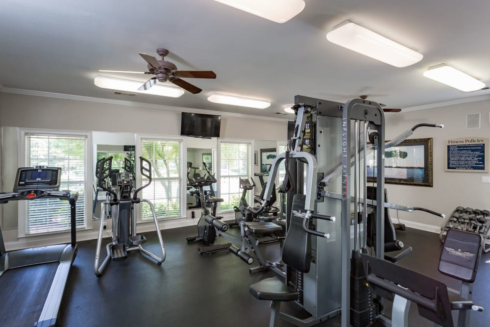 Fitness center at The Vinings at Newnan Lakes in Newnan, Georgia