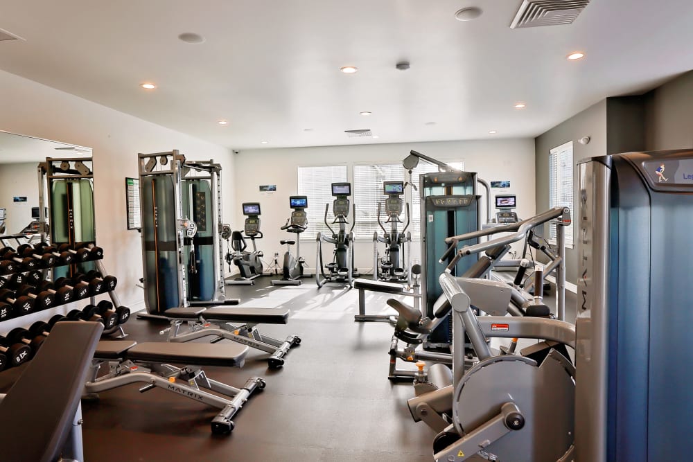 fitness center at The Boulevard in Philomath, Oregon