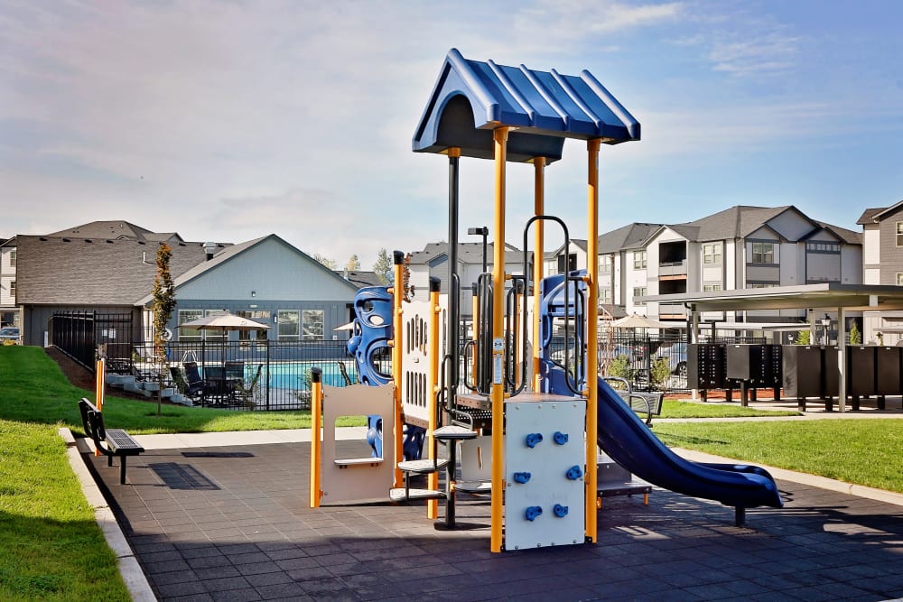 playground at The Boulevard in Philomath, Oregon