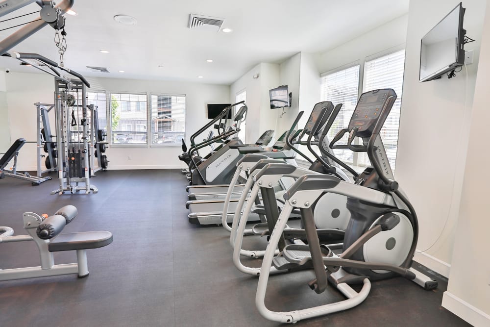 fitness center at Southtown Apartments in Monmouth, Oregon