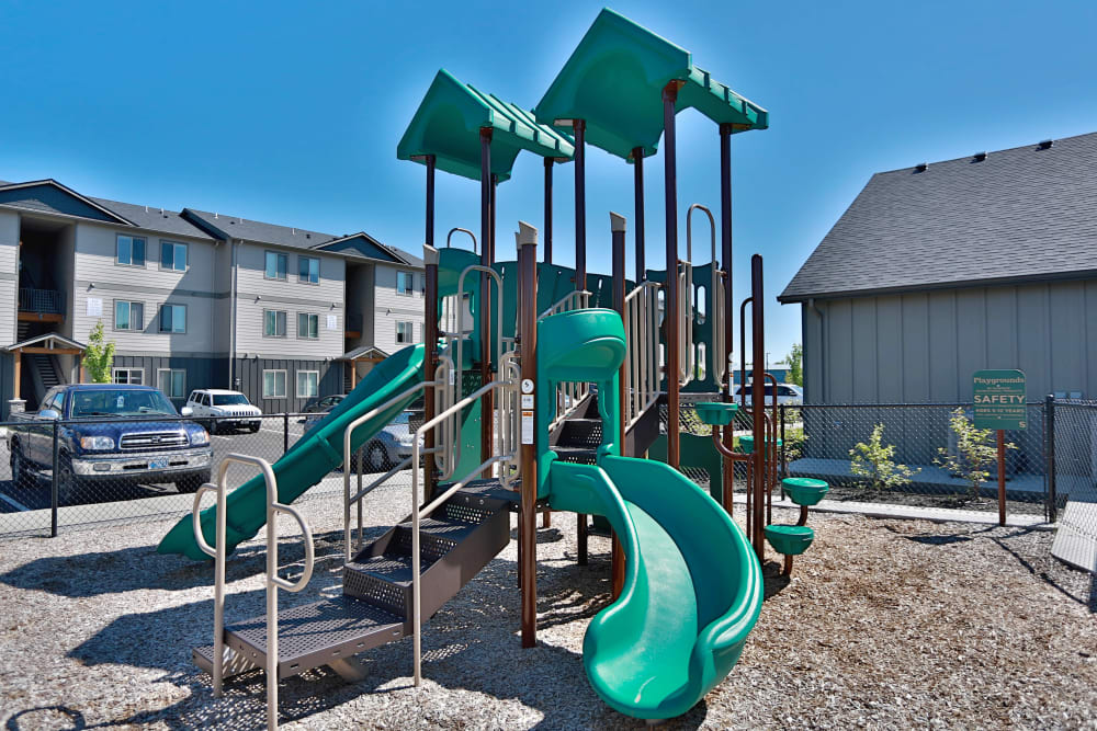 a playground at Southtown Apartments in Monmouth, Oregon