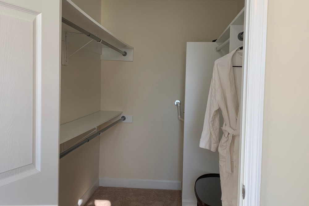 spacious closet