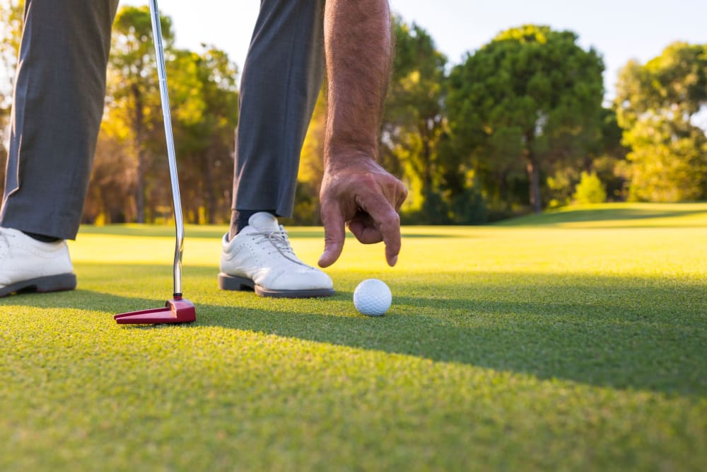 Golf course near Roseville Commons Senior Living in Roseville, California