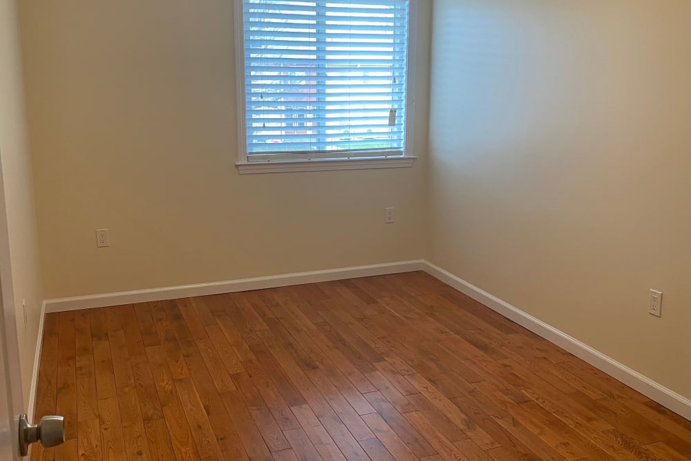 Spacious bedroom at Dwight Gardens Apartments in New Haven, Connecticut