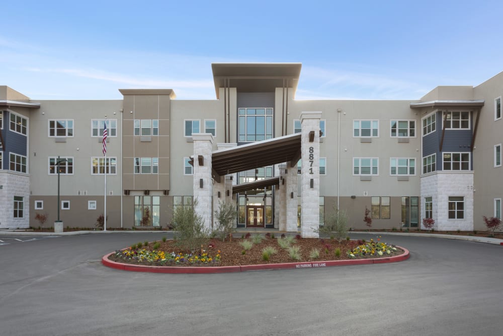exterior shot of entrance at WellQuest of Elk Grove in Elk Grove, California