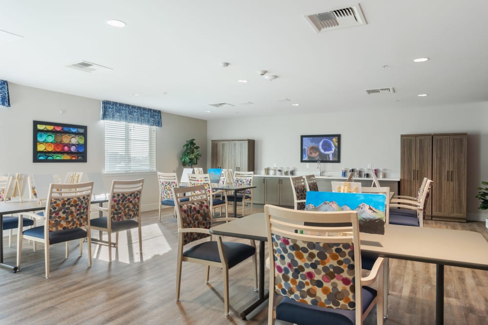 indoor recreation area at WellQuest of Elk Grove in Elk Grove, California