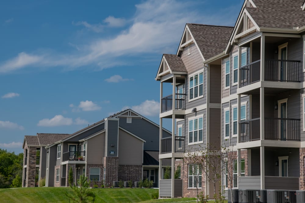 Exterior grass area next to Artisan Crossing in Norman, Oklahoma