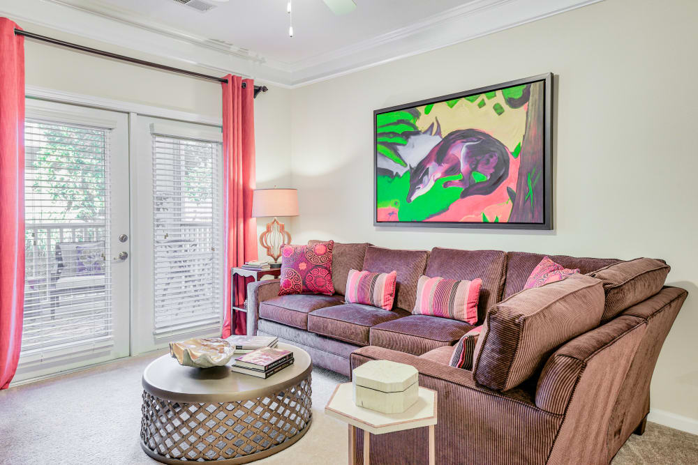 Living room at Oasis at Montclair Apartments in Dumfries , VA