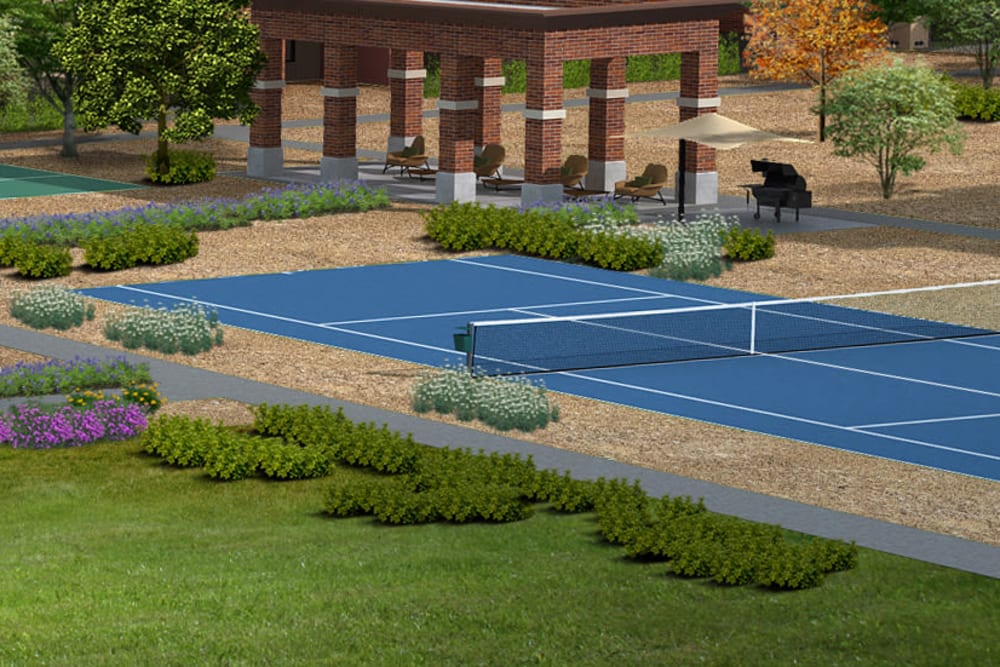 Tennis court at The Crossing at Cooley Station in Gilbert, Arizona