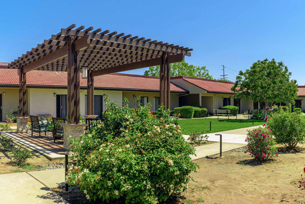The lawn at Park Visalia in Visalia, California.