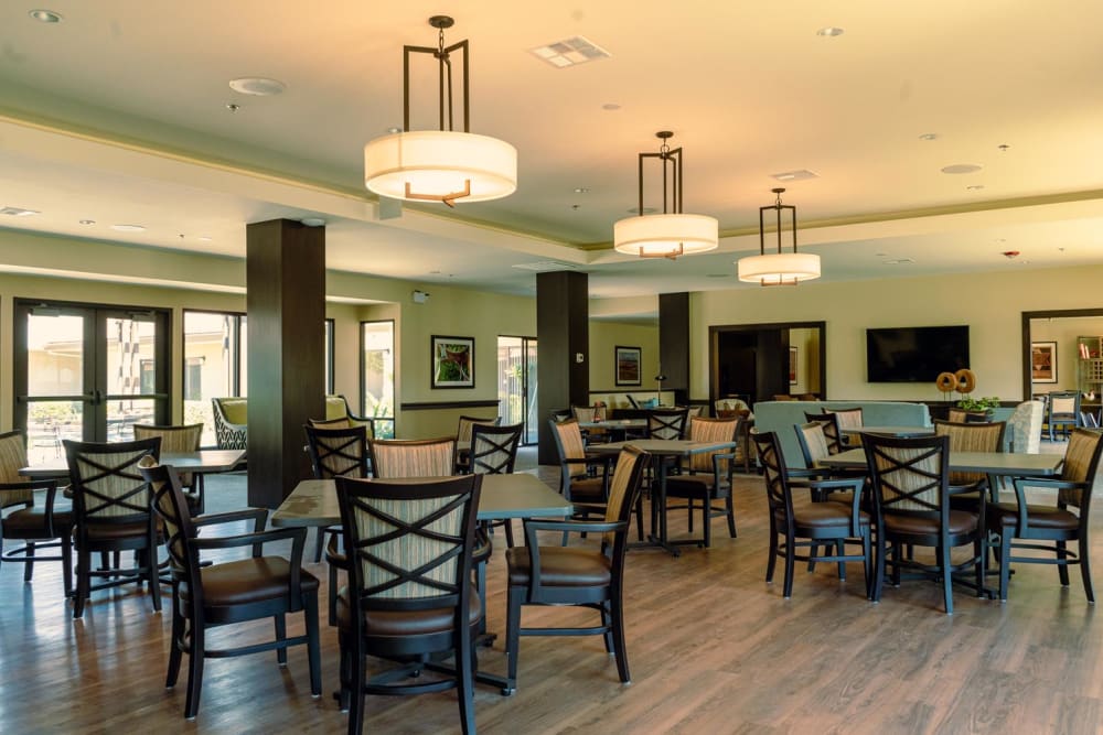 A dining room at Park Visalia in Visalia, California.