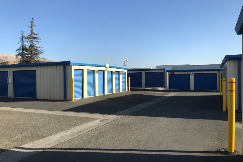 Drive up units at Storage Solutions in Fremont, California