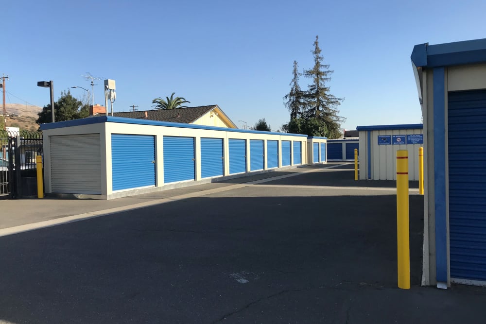Drive up units at Storage Solutions in Fremont, California