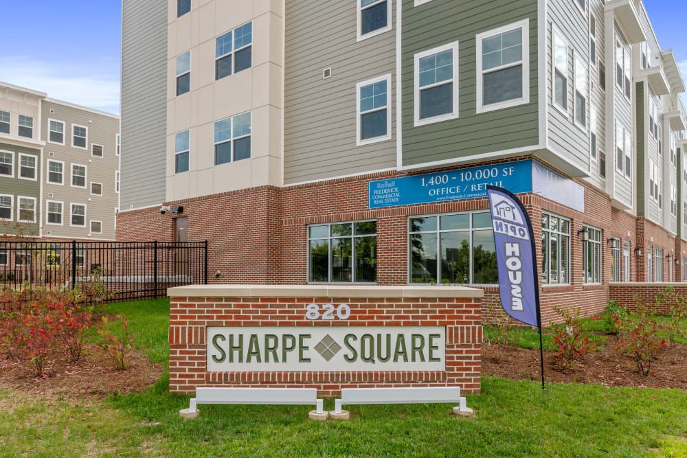 Exterior of The Apartments at Sharpe Square in Frederick, Maryland