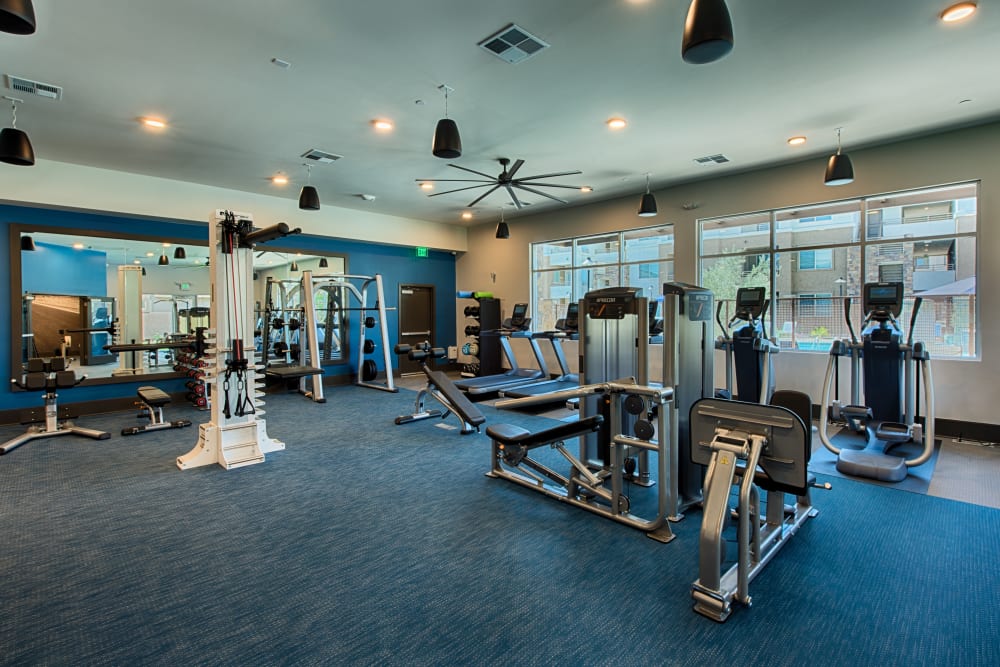 Fitness center at Ocio Plaza Del Rio in Peoria, Arizona