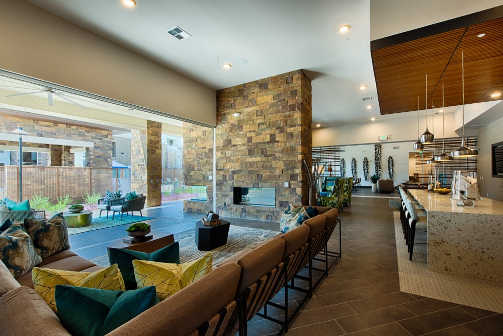 Luxury lounge at Ocio Plaza Del Rio in Peoria, Arizona