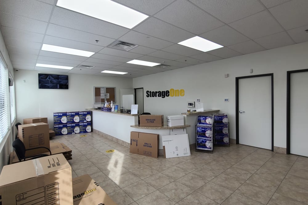 packing supplies at StorageOne Maryland Pkwy & Cactus in Las Vegas, Nevada