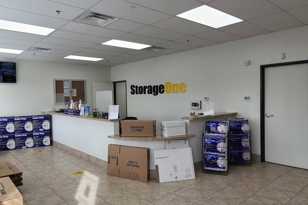 packing supplies at StorageOne Maryland Pkwy & Cactus in Las Vegas, Nevada