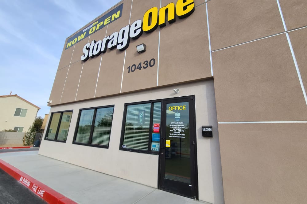 entrance at StorageOne Maryland Pkwy & Cactus in Las Vegas, Nevada