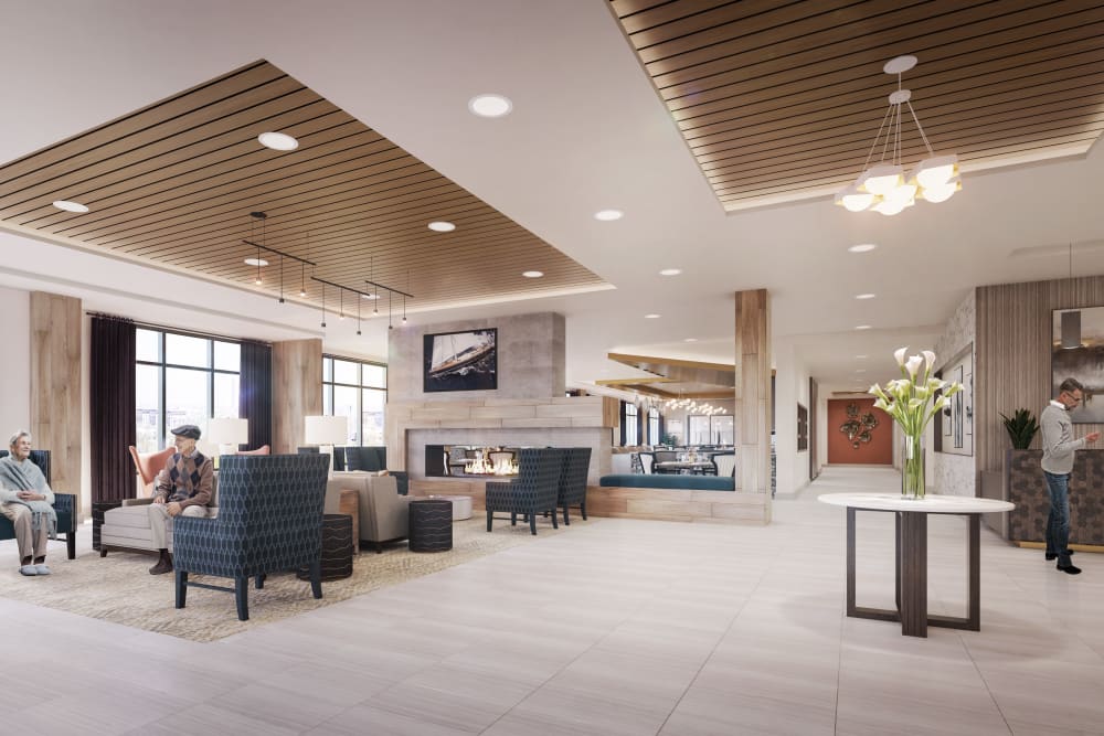 The lobby at Holden Southcenter in Tukwila, Washington.
