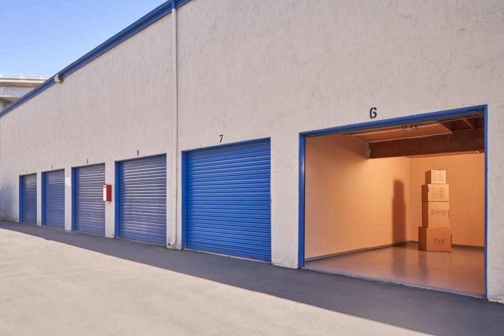 Drive up units at Stor'em Self Storage in San Diego, California