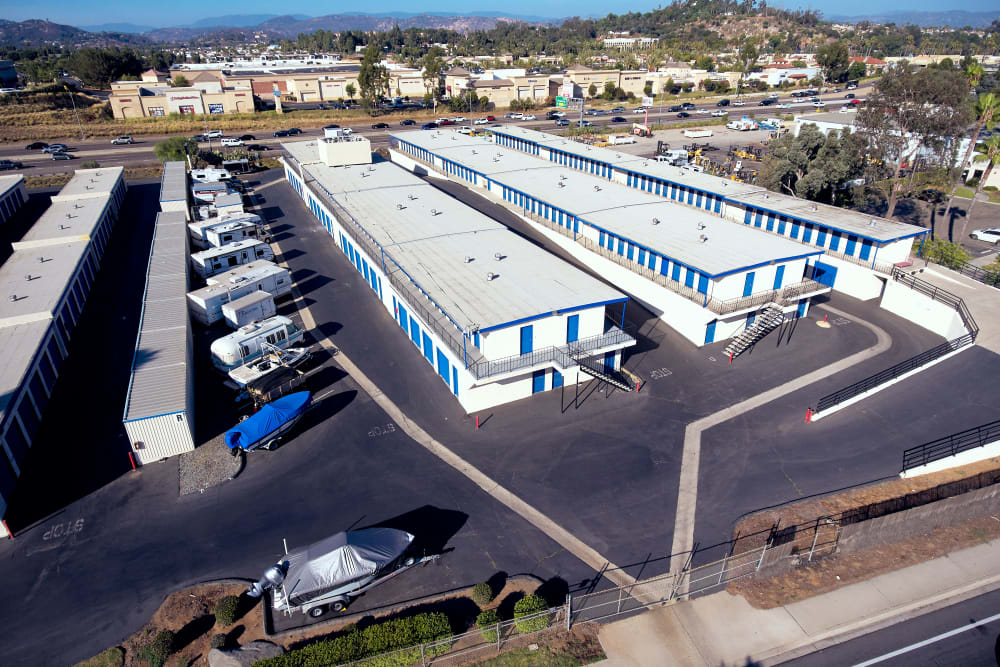 Second Aerial view of Stor'em Self Storage in San Marcos, California