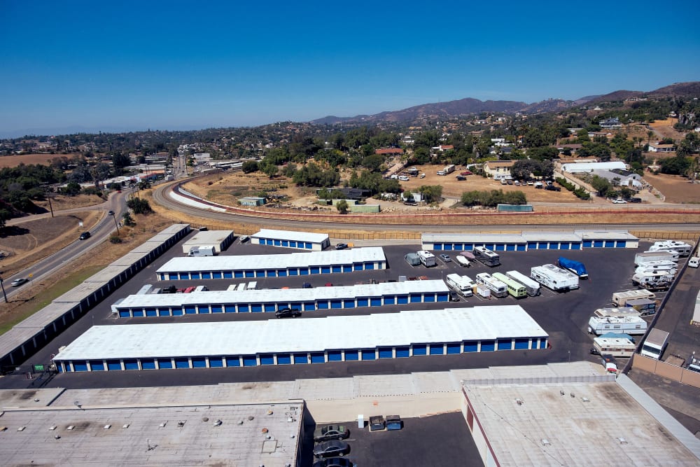 Third Aerial View at Stor'em Self Storage in Vista, California