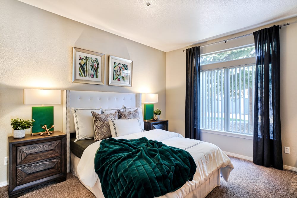 Bedroom at Pavilions at Silver Sage in Fort Collins, CO.