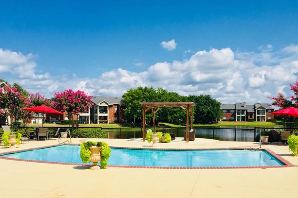 Swimming pool at Champion Lake Apartment Homes in Shreveport, Louisiana