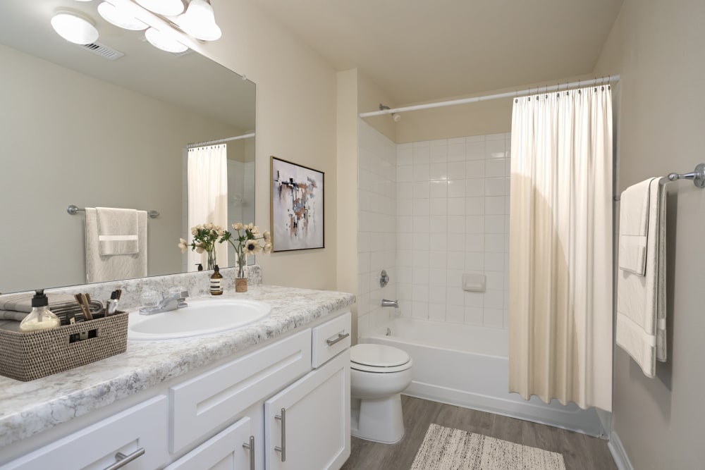 Full bathroom at Pinnacle Heights in Antioch, Tennessee