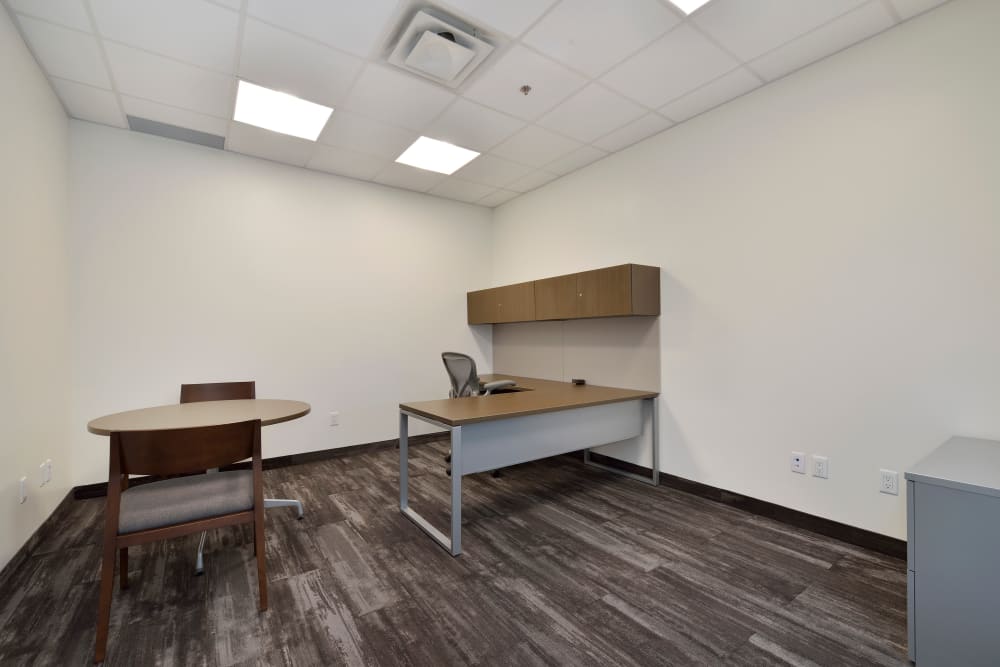 Carpeted, bright office suite at Apple Self Storage - Oakville in Oakville, Ontario
