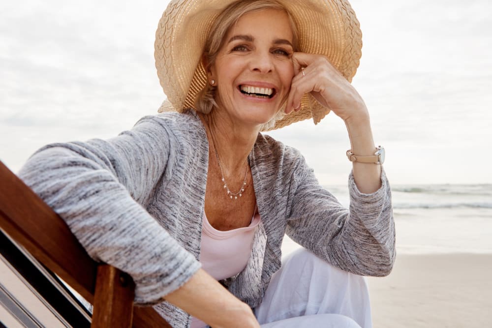 Resident posing for a photo at Park Place Apartments in Sacramento, California