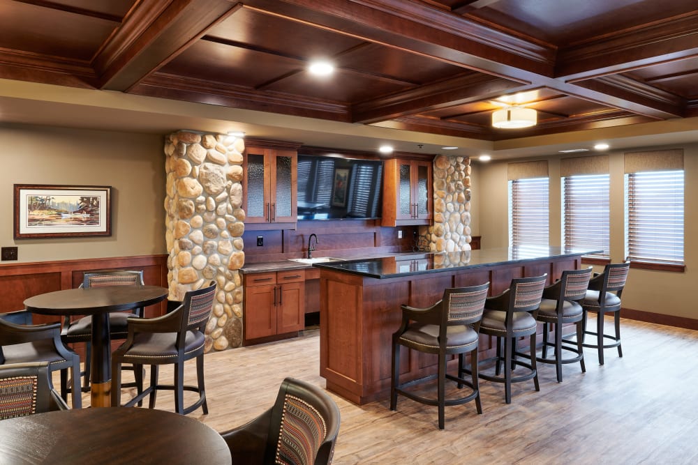 Beautiful dining area at Willows Landing in Monticello, Minnesota