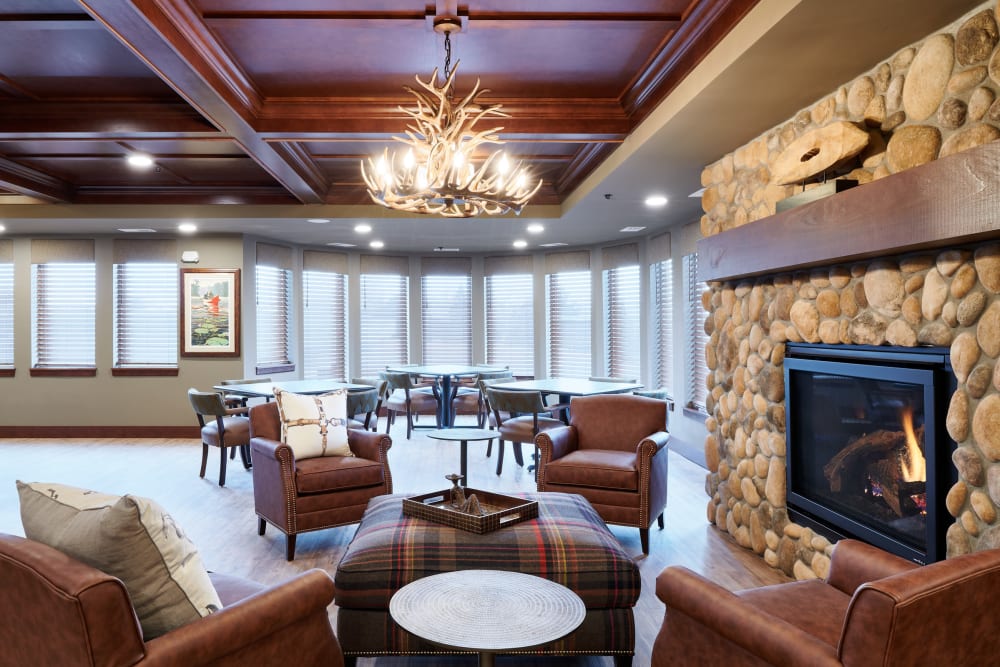 Beautiful lounge at Willows Landing in Monticello, Minnesota