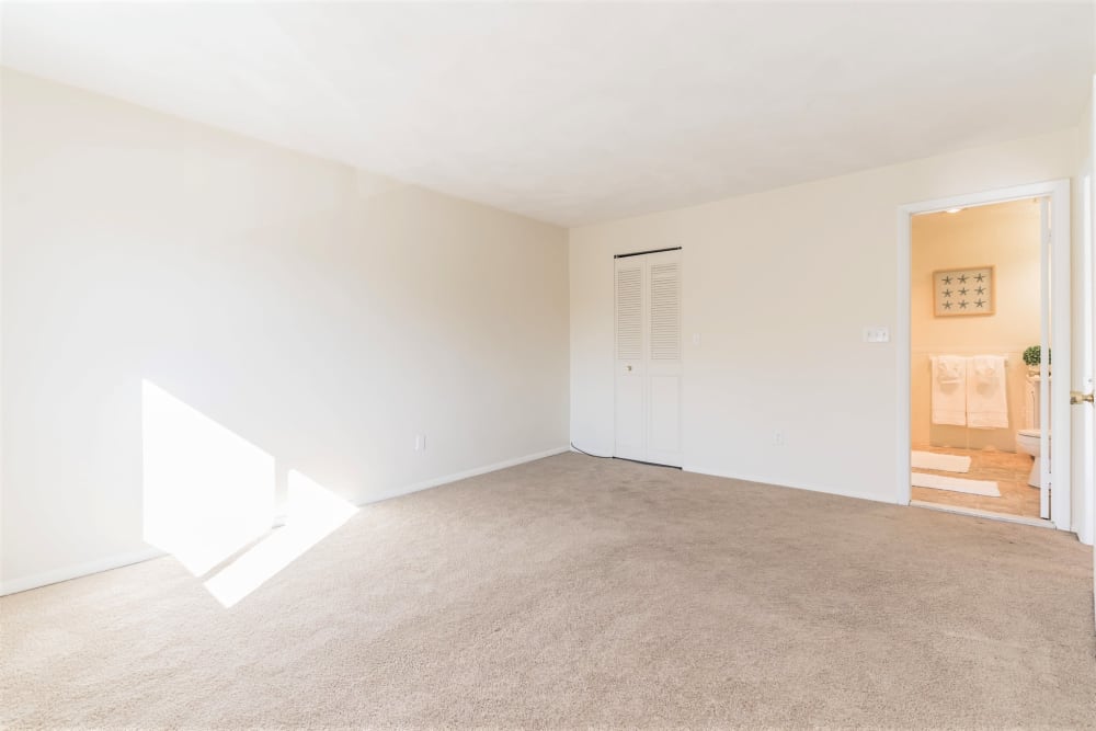 Bedroom ready to move in at Park Village West in Westborough, Massachusetts