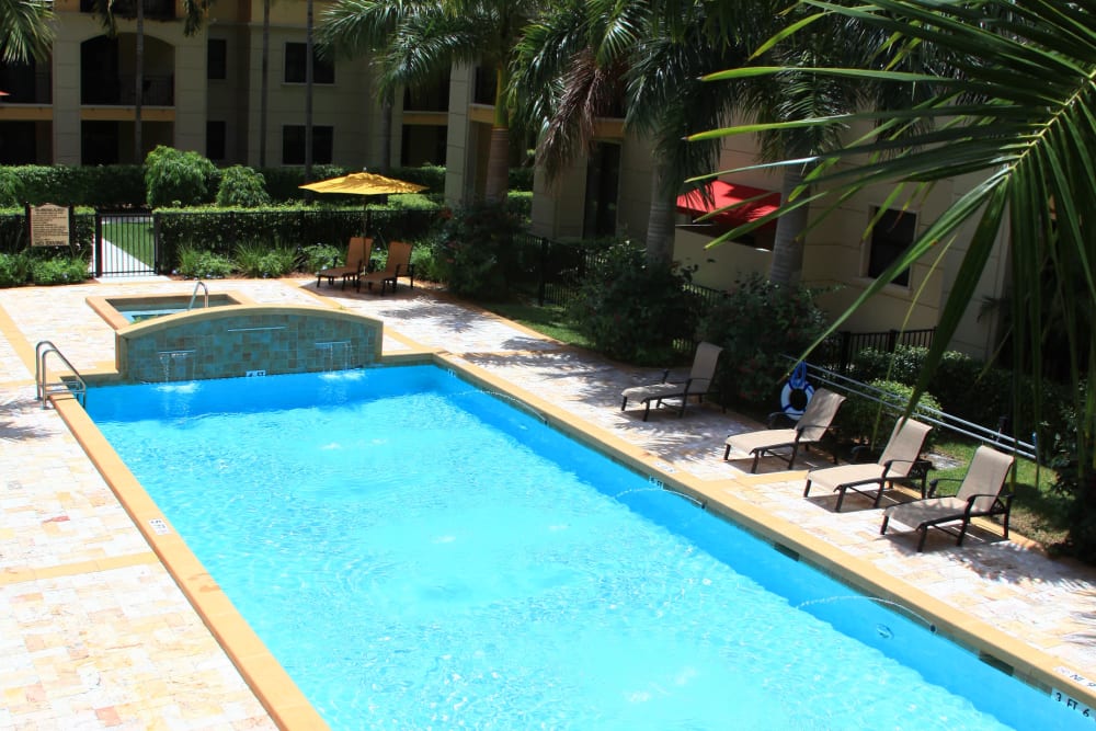 Swimming pool at The Heritage at Boca Raton in Boca Raton, Florida