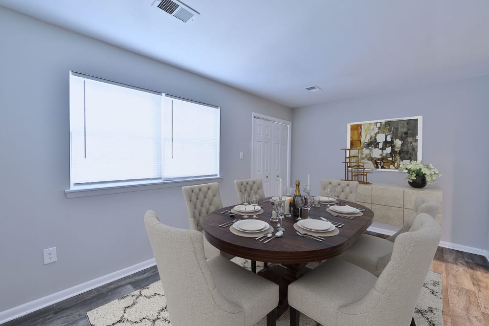 Dining Room at Village Square Apartments & Townhomes in Glen Burnie, Maryland