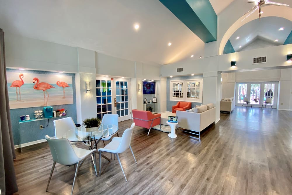 Clubhouse lounge at 1801 MetroWest in Orlando, Florida