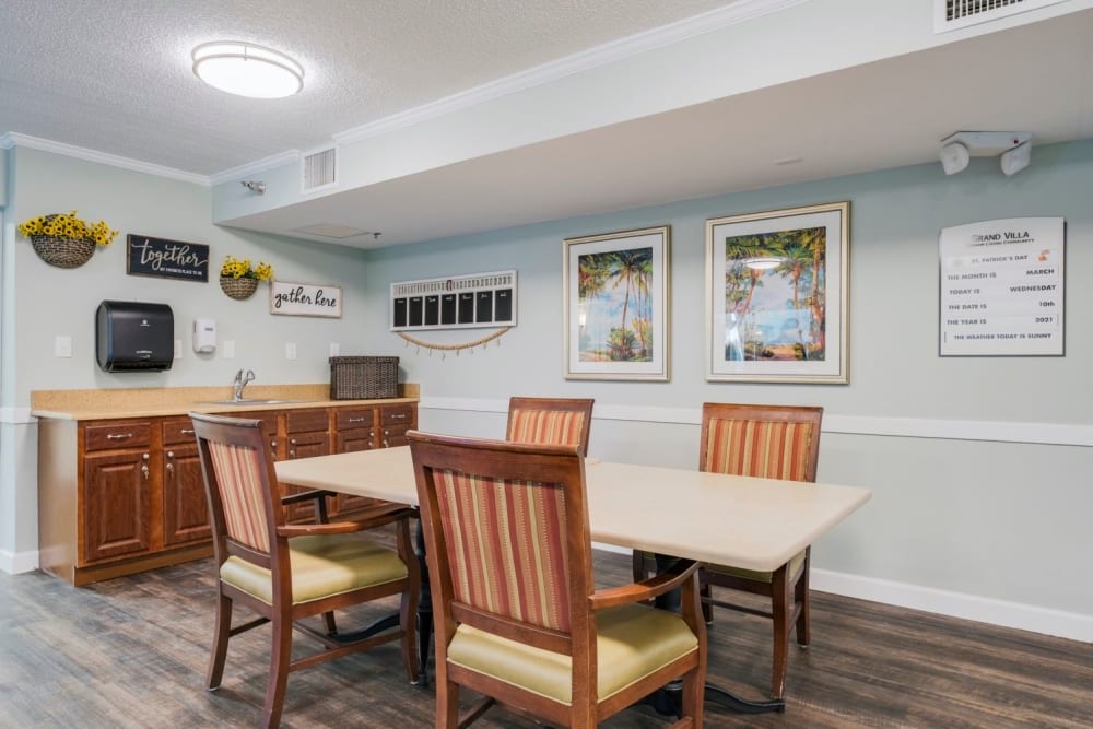 Community area at Grand Villa of Sarasota