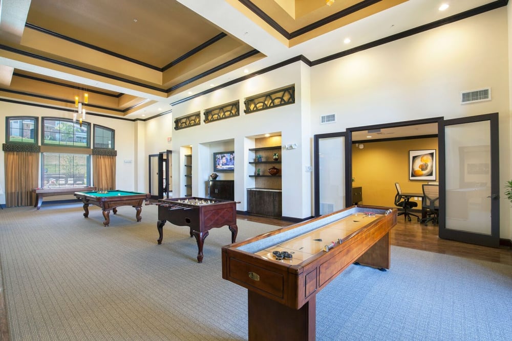 Game room at Preserve Parc in Ooltewah, Tennessee