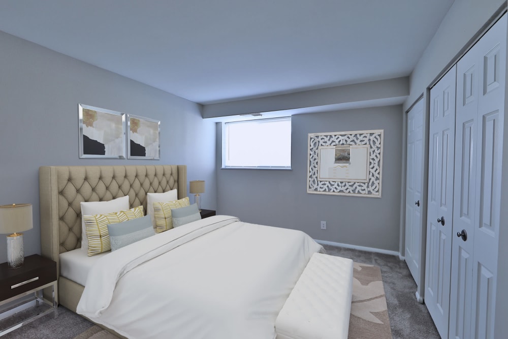 Bedroom at Morningside Apartments & Townhomes in Owings Mills, Maryland