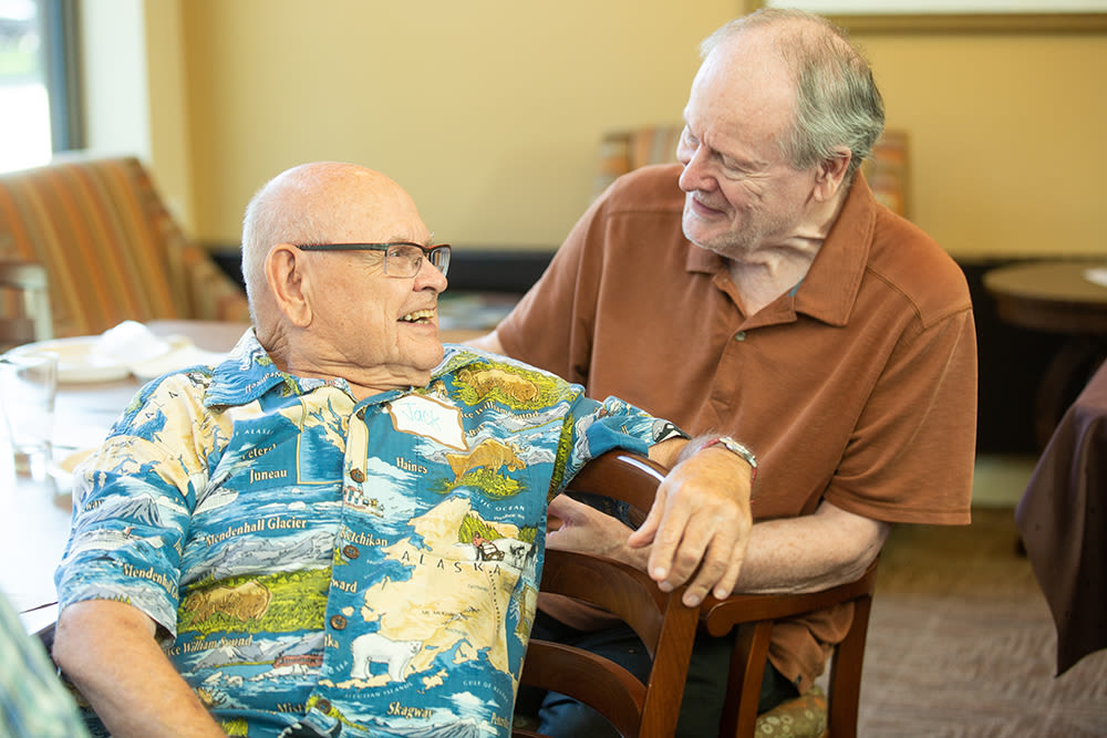 Residence socializing at Touchmark at All Saints in Sioux Falls, South Dakota