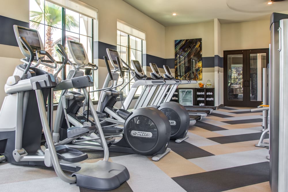 Fitness center at Waterford Trails in Spring, Texas