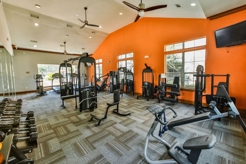 Fitness center at Stone Creek at The Woodlands in The Woodlands, Texas