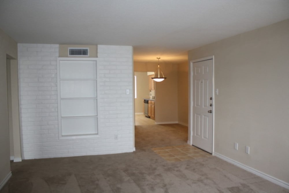 Open bedroom ready for move in with lots of extra shelf space at 10501 Holly Springs in Houston, Texas