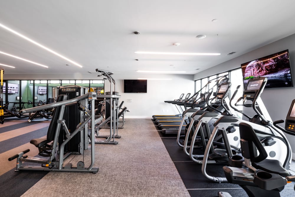 Cardio equipment at The Clark in Austin, Texas