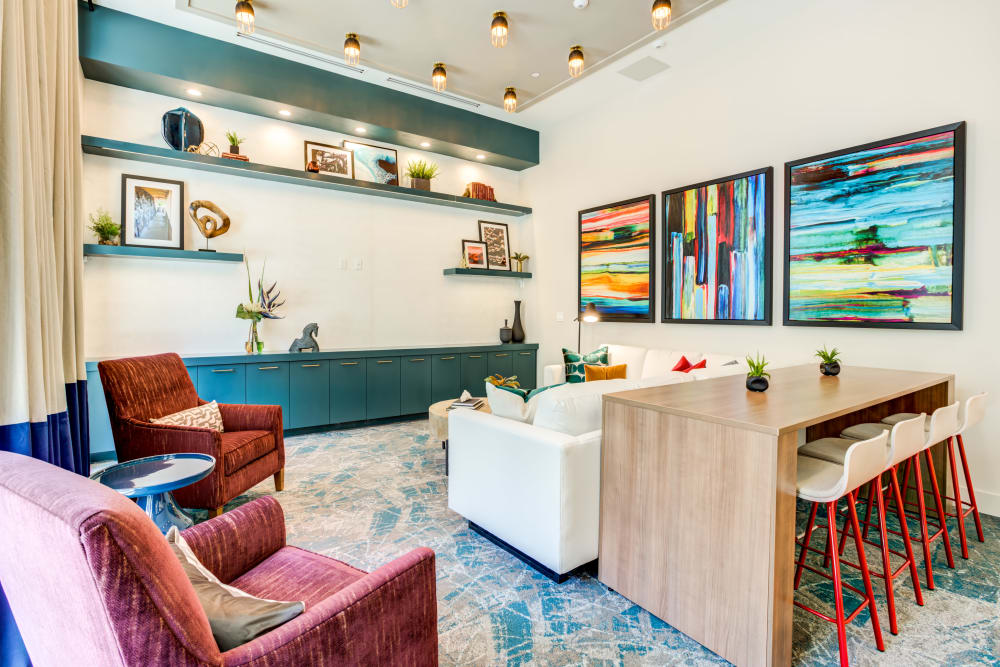 Resident Lounge at Solera at City Centre in Palm Beach Gardens, Florida