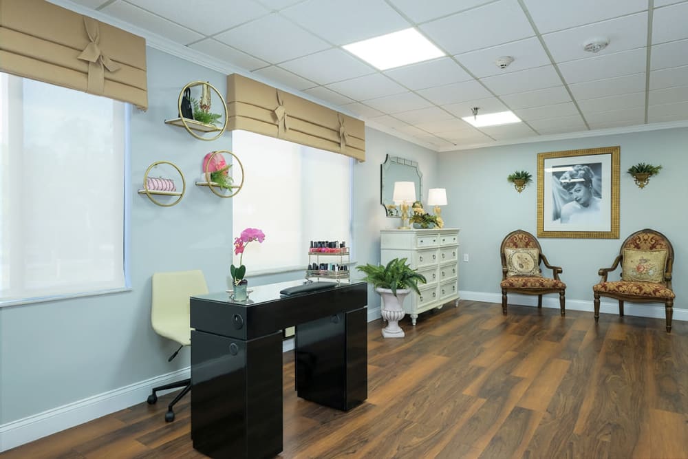Salon space at Grand Villa of Clearwater