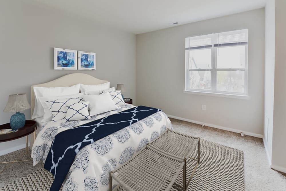 Bedroom at Bishop's View Apartments & Townhomes in Cherry Hill, New Jersey