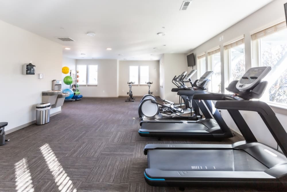 Fitness center at Northbrook Village in Fairview, Oregon
